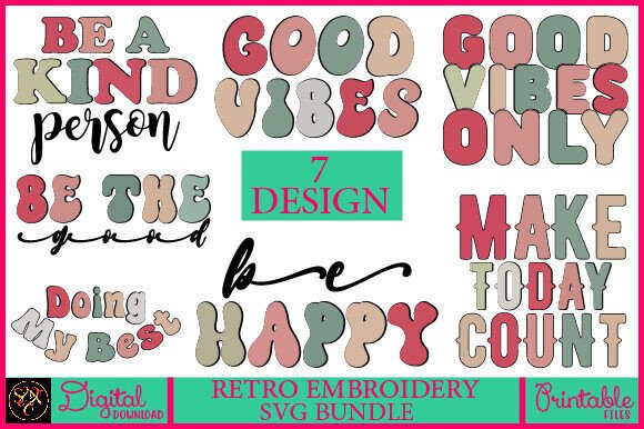 RETRO EMBROIDERY SVG BUNDLE Review for Business Merch