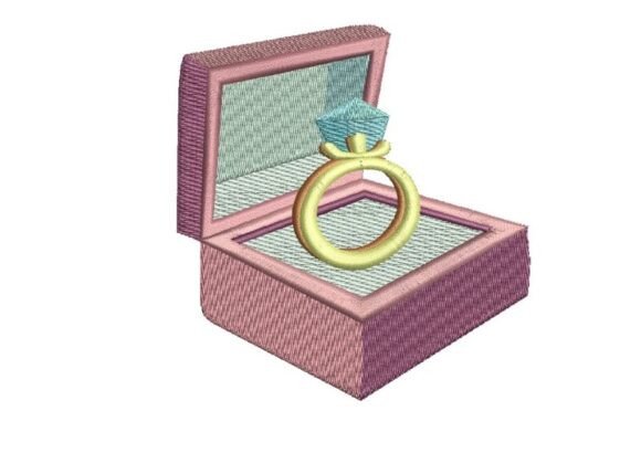 Wedding Ring Embroidery Design